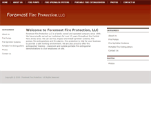 Tablet Screenshot of foremostfire.com